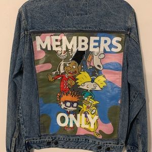 Nickelodeon members Only Denim Jacket Size Medium